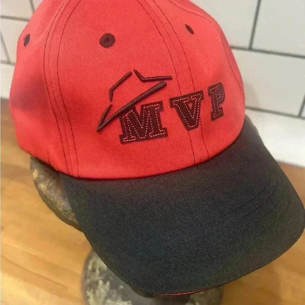 NWT Pizza Hut MVP Red Strapback Baseball Cap Hat Uniforms